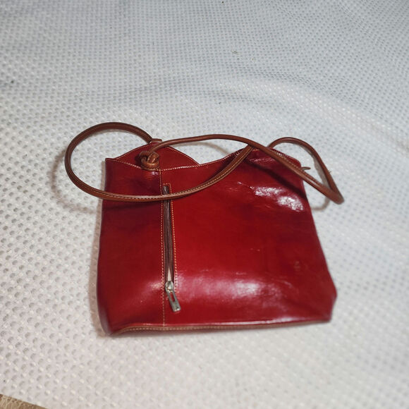 BORGO DEGLI EUC PELLE LEATHER LARGE SHOULDER BAG - Picture 1 of 10
